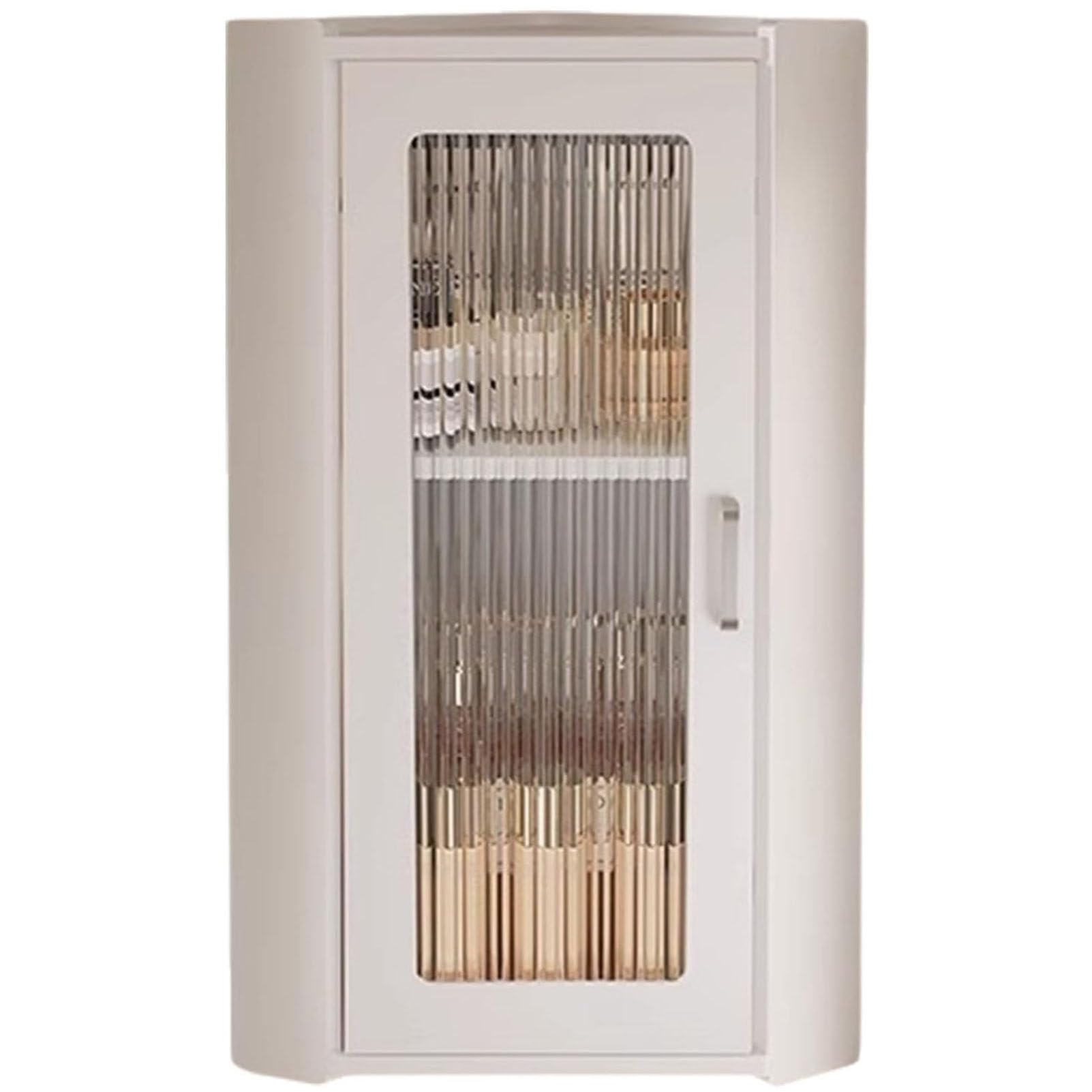 BHGFYXBS Wall Mounted Corner Cupboard With Adjustable Shelves Ed S Doors 30X30X59Cm Slish Bathroom Kitchen Or Utili Room Sto Solut Declutter Your Space Grey H,White-30X30X59Cm,White-30x30x59cm