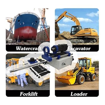 INTSUPERMAI 110V Portable Line Boring Machine with Handle Control, Hole Drilling Machine, 35mm-80mm Boring Range, 11.81in Max. Stroke, Hole Drilling Connecting Rod Boring Machine