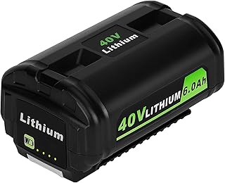 6.0Ah 40V Battery for Ryobi 40V Battery OP4015 OP4026 OP40201 OP4030 OP4040 OP4050 OP40601 for Ryobi 40V Cordless Power Tools