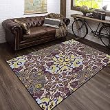 Modern 3D Home Area Rugs Batik Floral Seamless in Bright Summer Positive Colors Mandala Carpets Non-