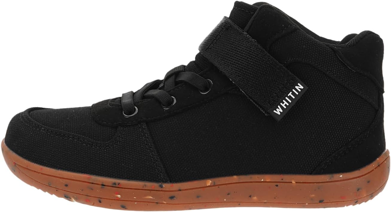 WHITIN High Top Boys/Girls Wide Barefoot Shoes + Zero Drop + Minimalist Sneaker for Little/Big Kids - Image 2