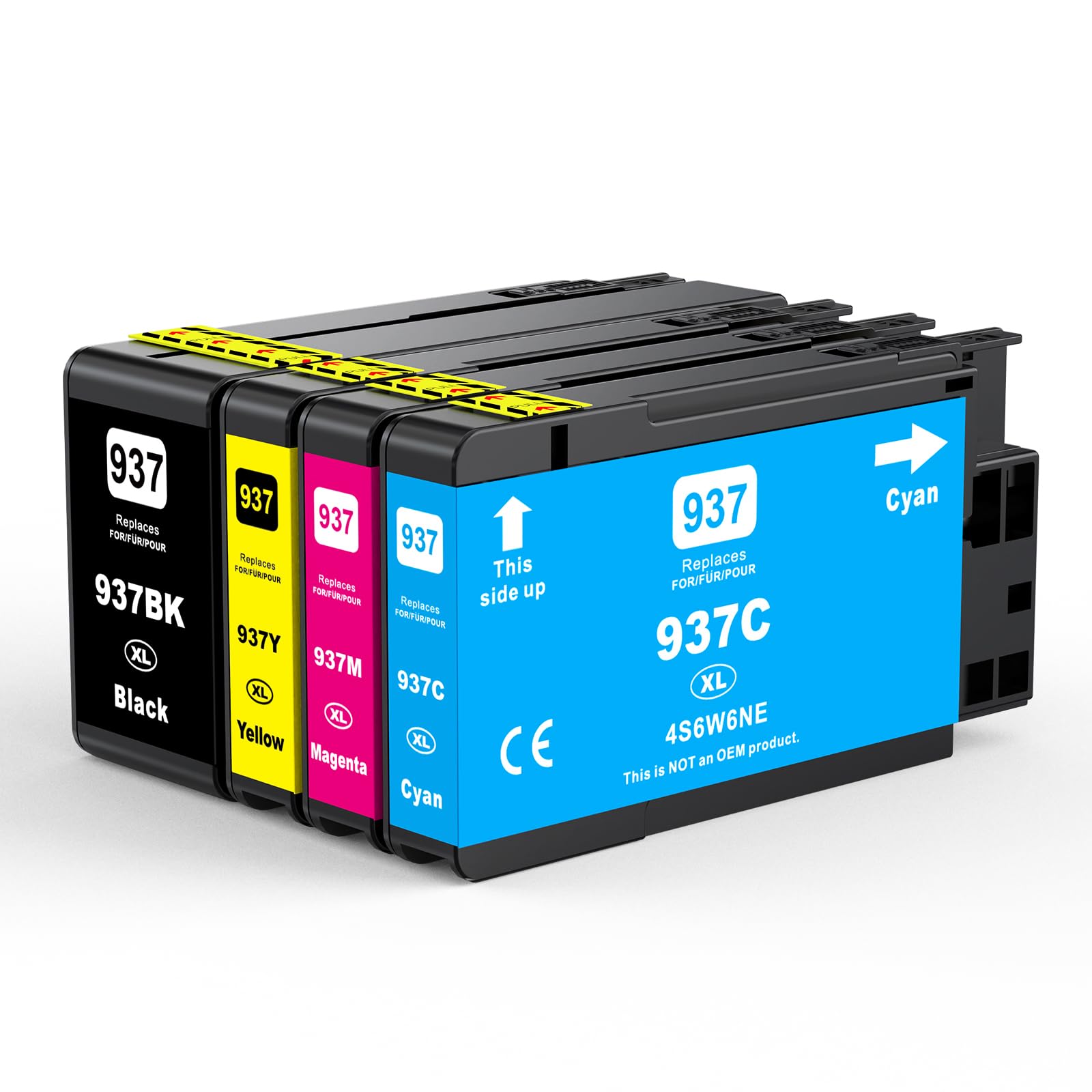 937XL Cartucce con chip compatibili con HP 937 Cartuccia 937e 937XL per HP OfficeJet 9720 9730 9110b 9130b 9120b 9117b Cartucce(con chip)