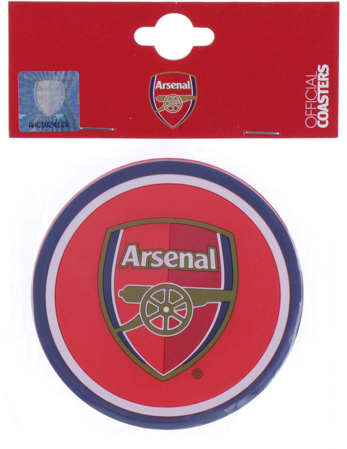 Signs-Unique Blue Arsenal Football Club Set Of 2 Rubber Drinks Mats/Coasters (Bb),