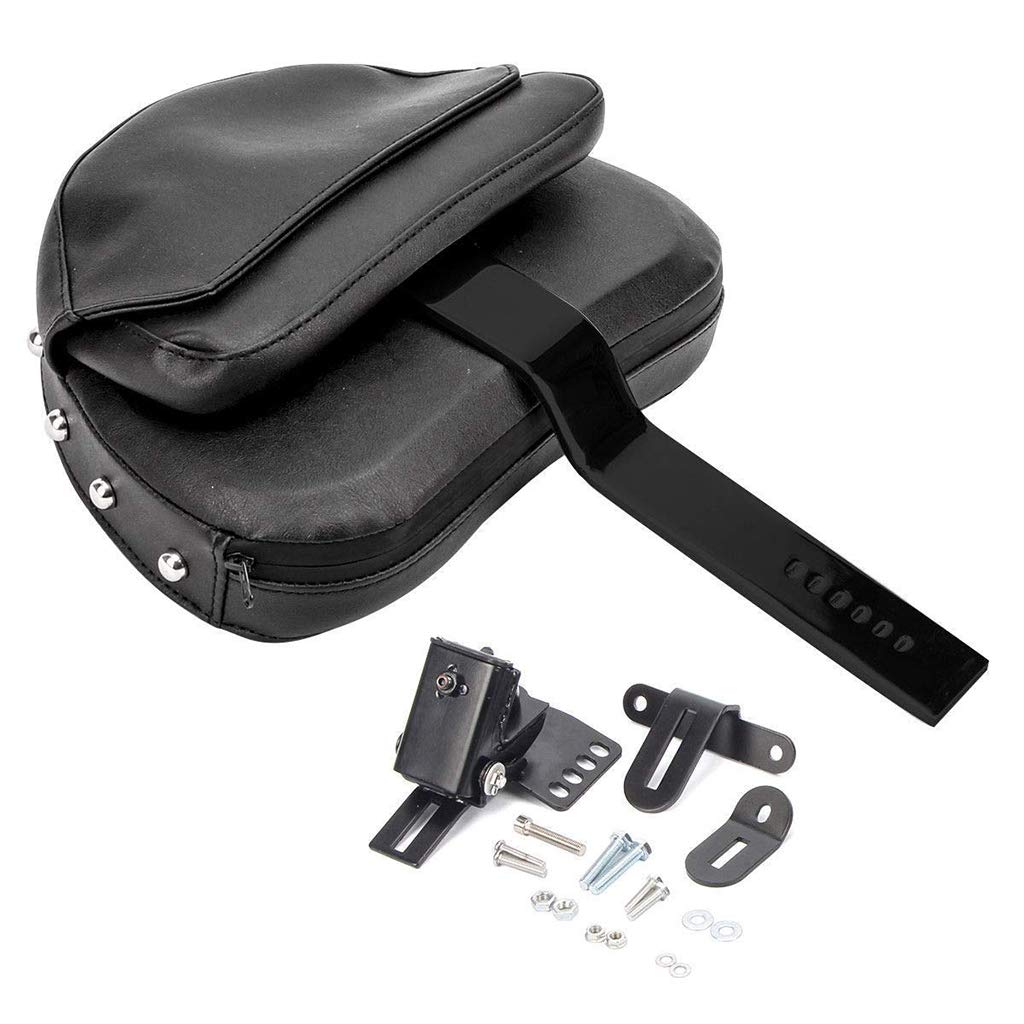 Schienale Per Harley Touring 1997-2023 - Regolabile, In Pelle PU E Acciaio, Con Base Scanalata