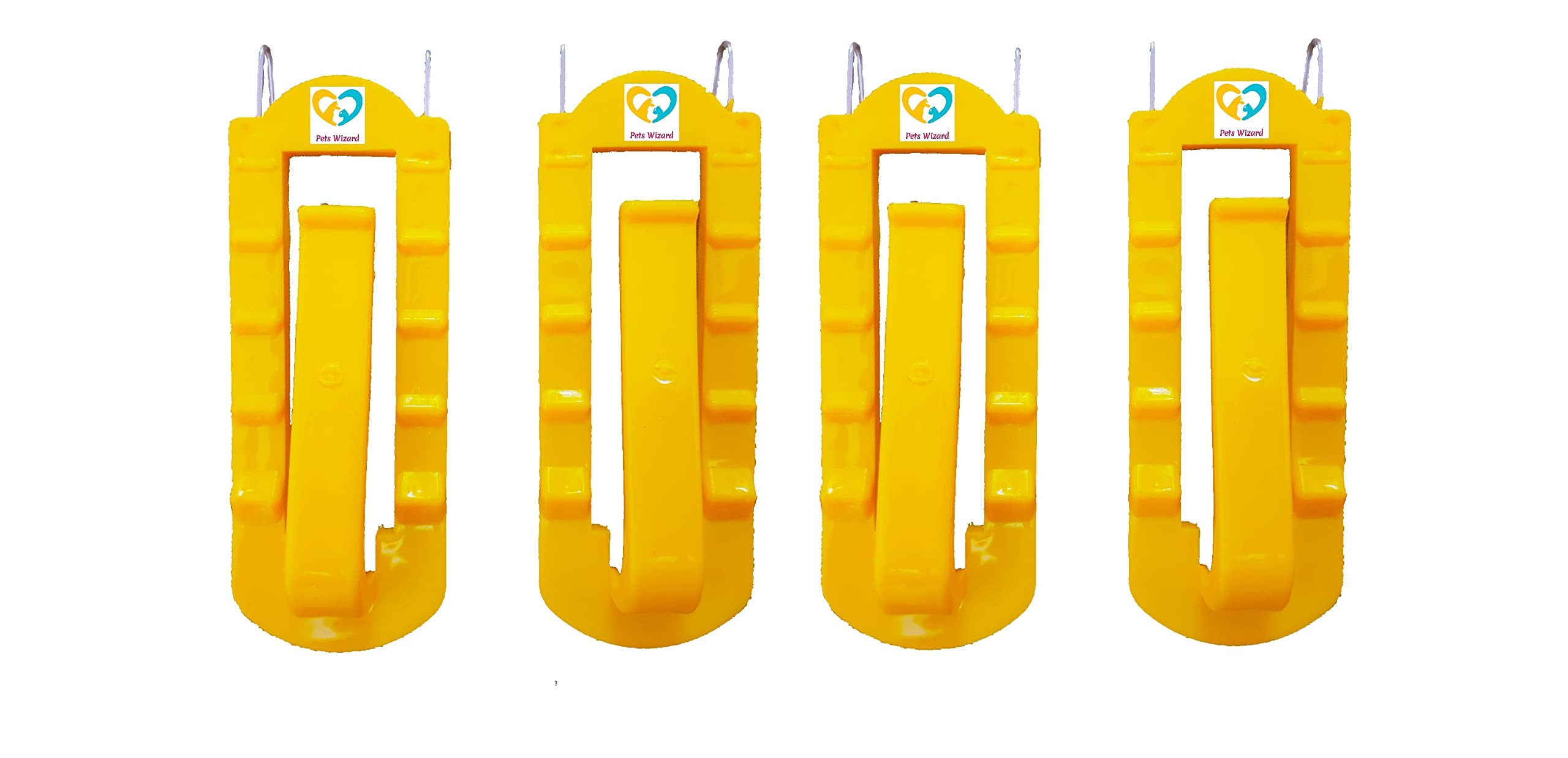 Pets Wizard Plastic Cuttlefish Bone Holder for Birds with SS Hook, Bone Holder for All Cages, Holder for Cuttlefish Bone for All Birds Budgies,Finches,Cockatiels (Yellow, 4 Holders) (B08P8VNRTB) Amazon Price History, Amazon Price Tracker