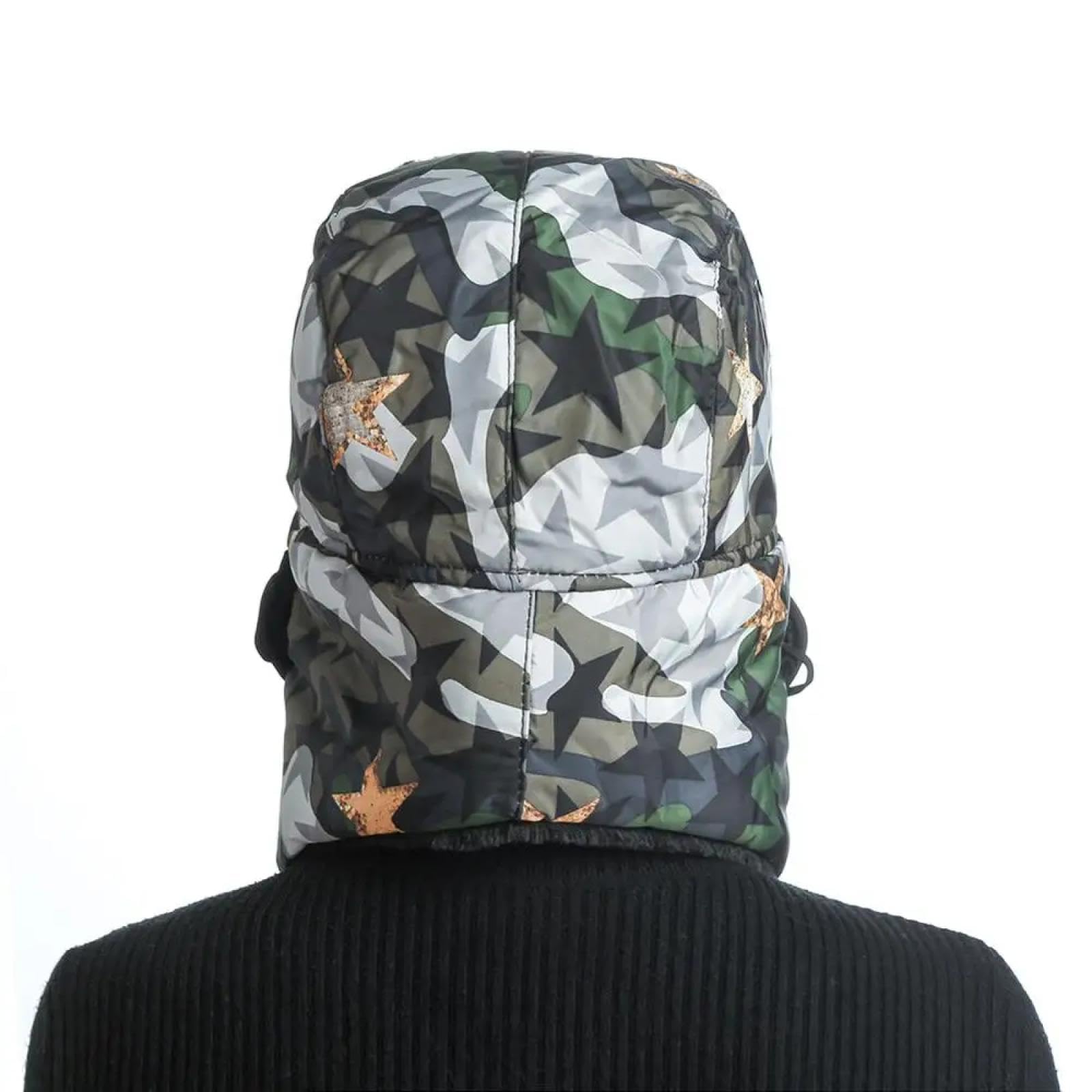 SiVaji Gorros De Punto para Sombrero Tejido Beanie Invierno Cálido Hombres Mujeres Gorras Al Aire Libre Esquí Orejera Cara De Nieve Gorros A Prueba De Viento Calaveras