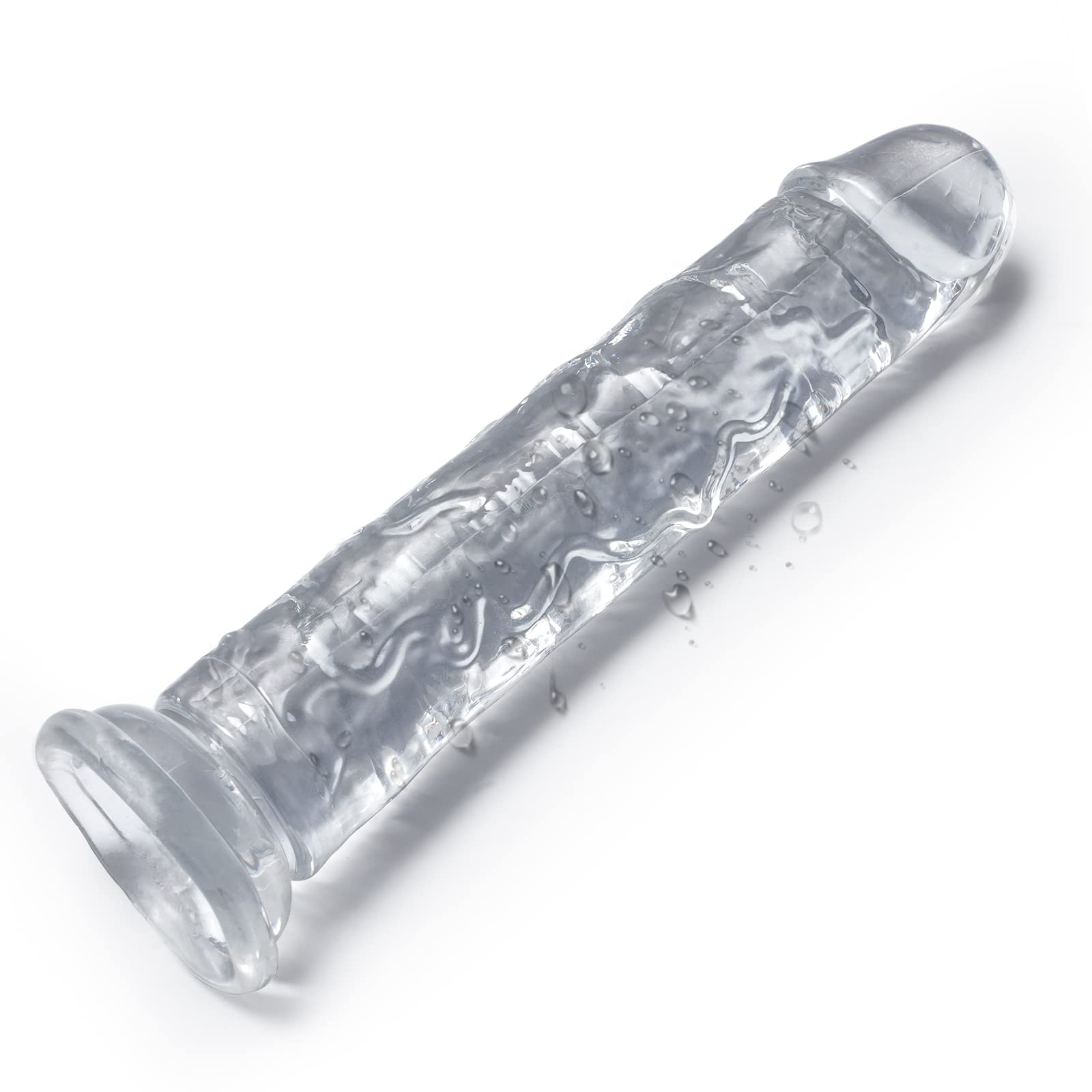 7 Inch Realistic Dildo for Women,Small Dildo Soft Silicone Beginner Clear Dildo with Strong Suction Cup Hands-Free Play for Women/Men/Gay Adult Sex Masturbator G Spot Prostate Play