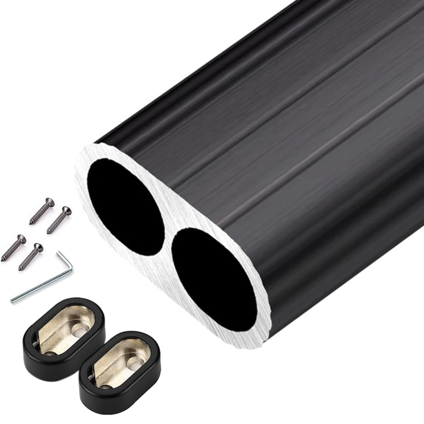 Shower Floor Drain, Metal Oval Wardrobe Closet Rods,Detachable Wardrobes Pole Wall Mount Clothes Hanger