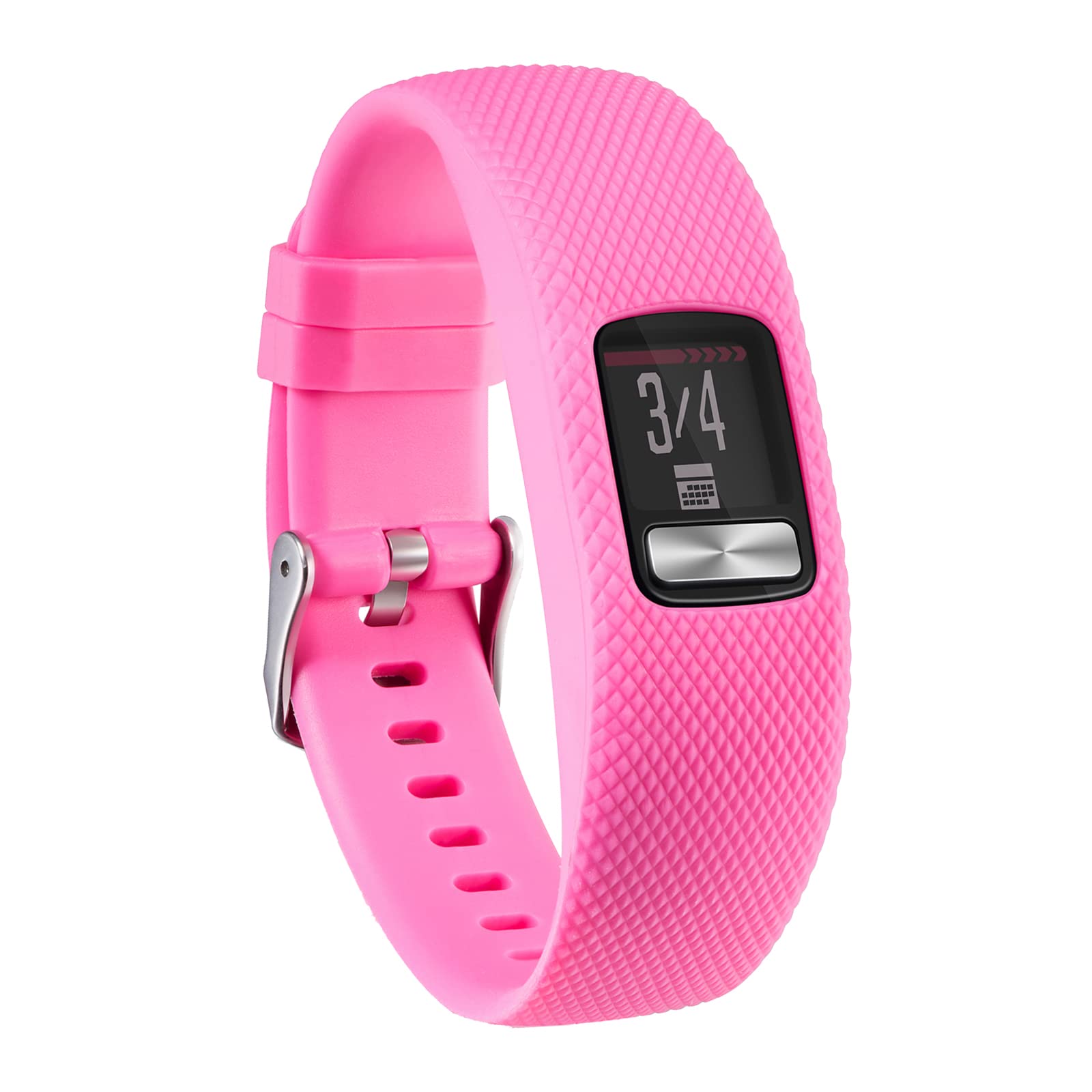 honecumi Vivofit 4 Straps Compatible with Garmin Vivofit 4 Watch Band Strap Bracelet Wristband for Men Women Replacement Accessory- Colorful Vivofit 4 Silicone Watchband with Metal Clasp Buckle Large