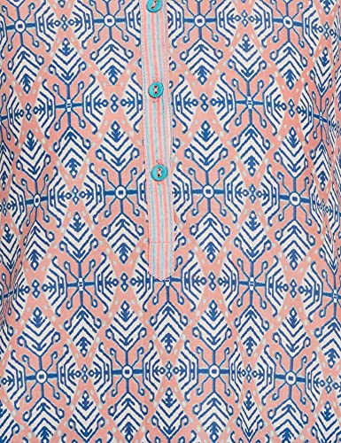 Image of Rangriti Womens Round Neck Printed Kurta