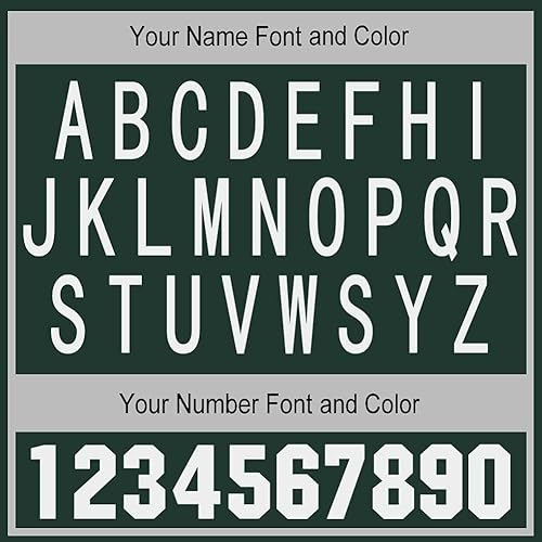 Miniatura 7 de IKPYTREE Funda negra con nombre y número personalizados para iPhone 15 14 13 12 11 Xs Max XR 8 7 6 Plus 11 Pro mini con protección de cámara (Green