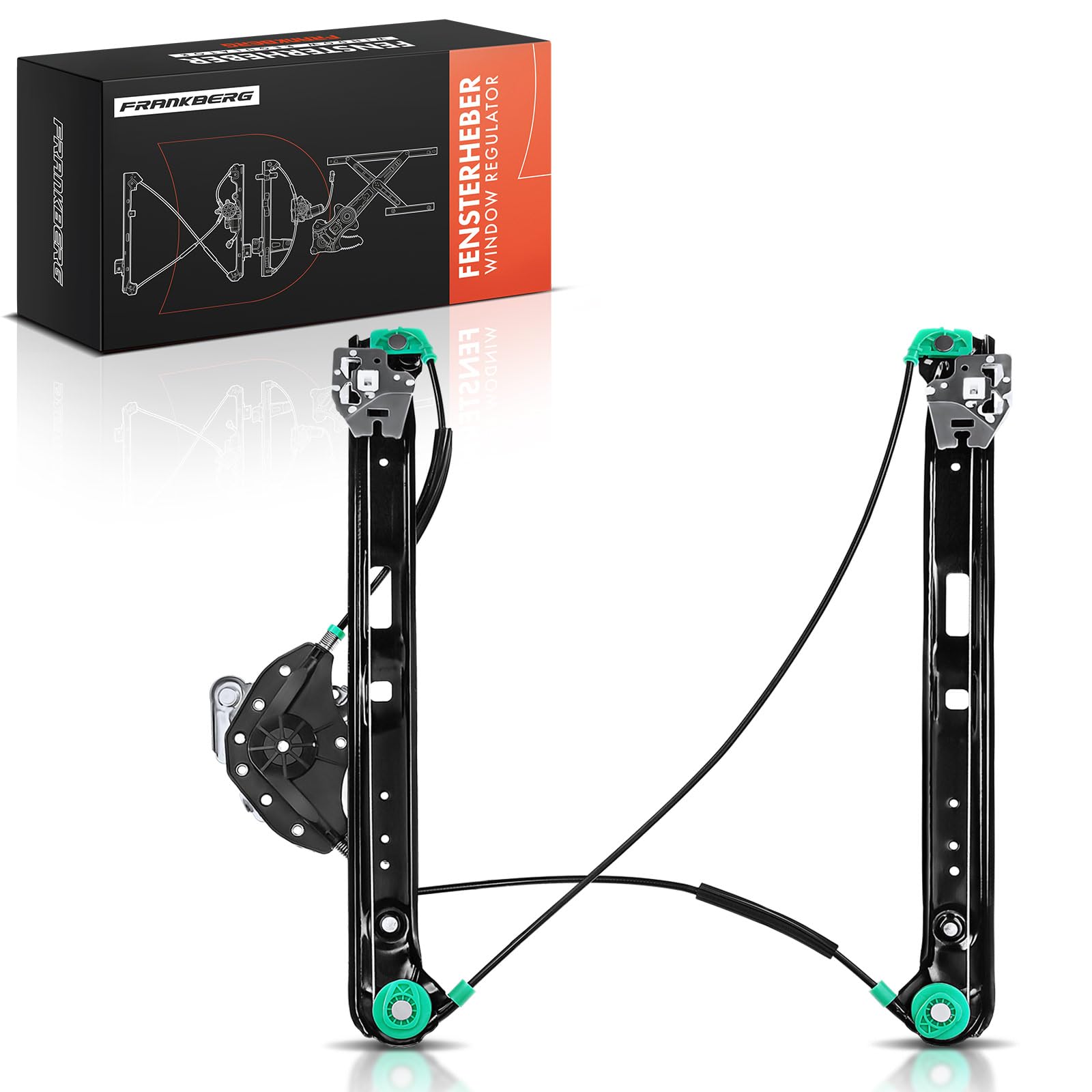 Frankberg Electric Window Regulator Front Right Driver Side Without Motor Compatible with 3 Series E46 316-330 Saloon 1998-2005 3 Series E46 316-330 Estate 1998-2005 Replace# 51337020660