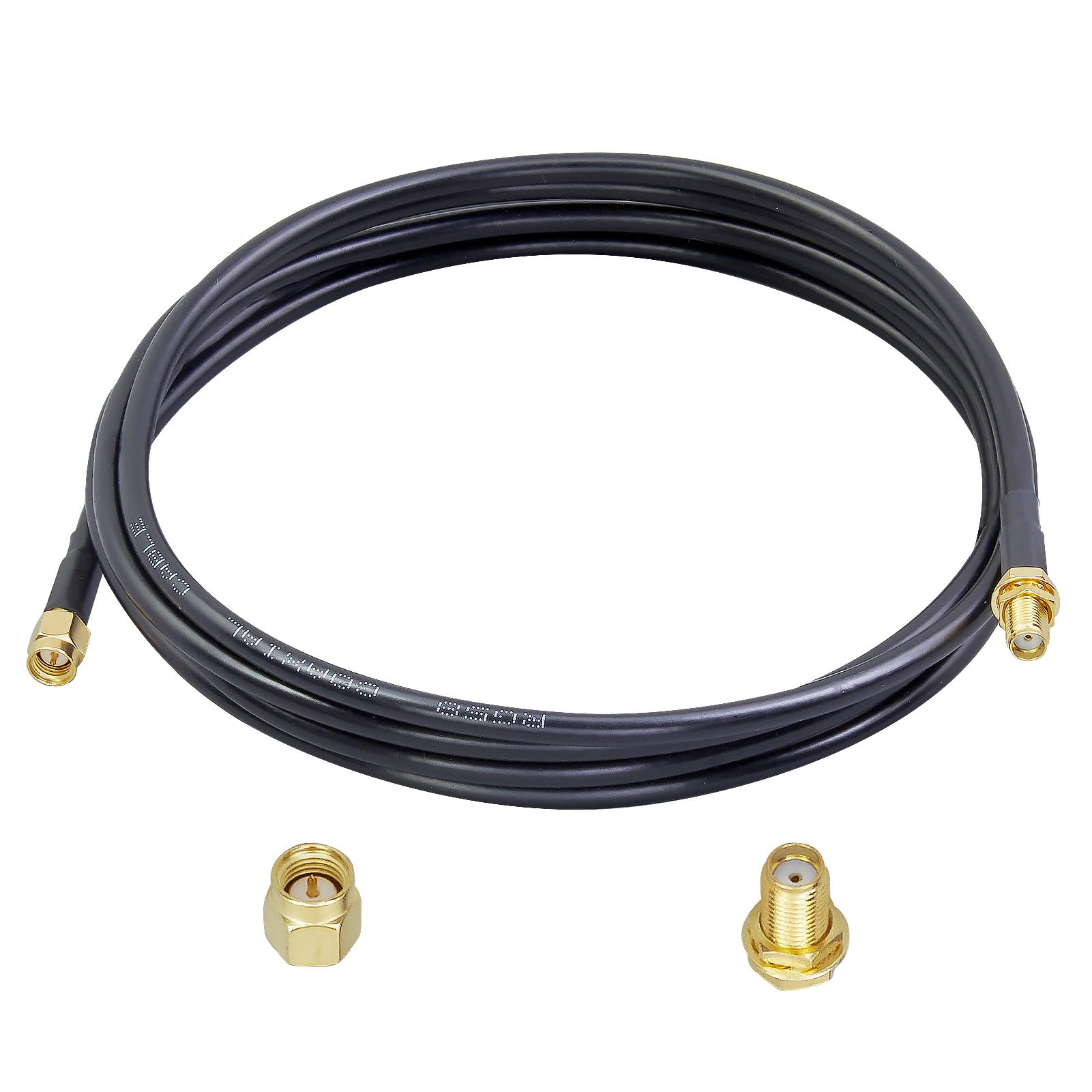 ACONRFTOL RG58 SMA Kabel 2M SMA Buchse auf SMA Stecker Kabel 2M RG58 SMA Verlängerung Kompatibel mit LNA, 3G 4G 5G Antenna RTL-SDR USB Dongle, ADS-B Receiver, Amateurfunk