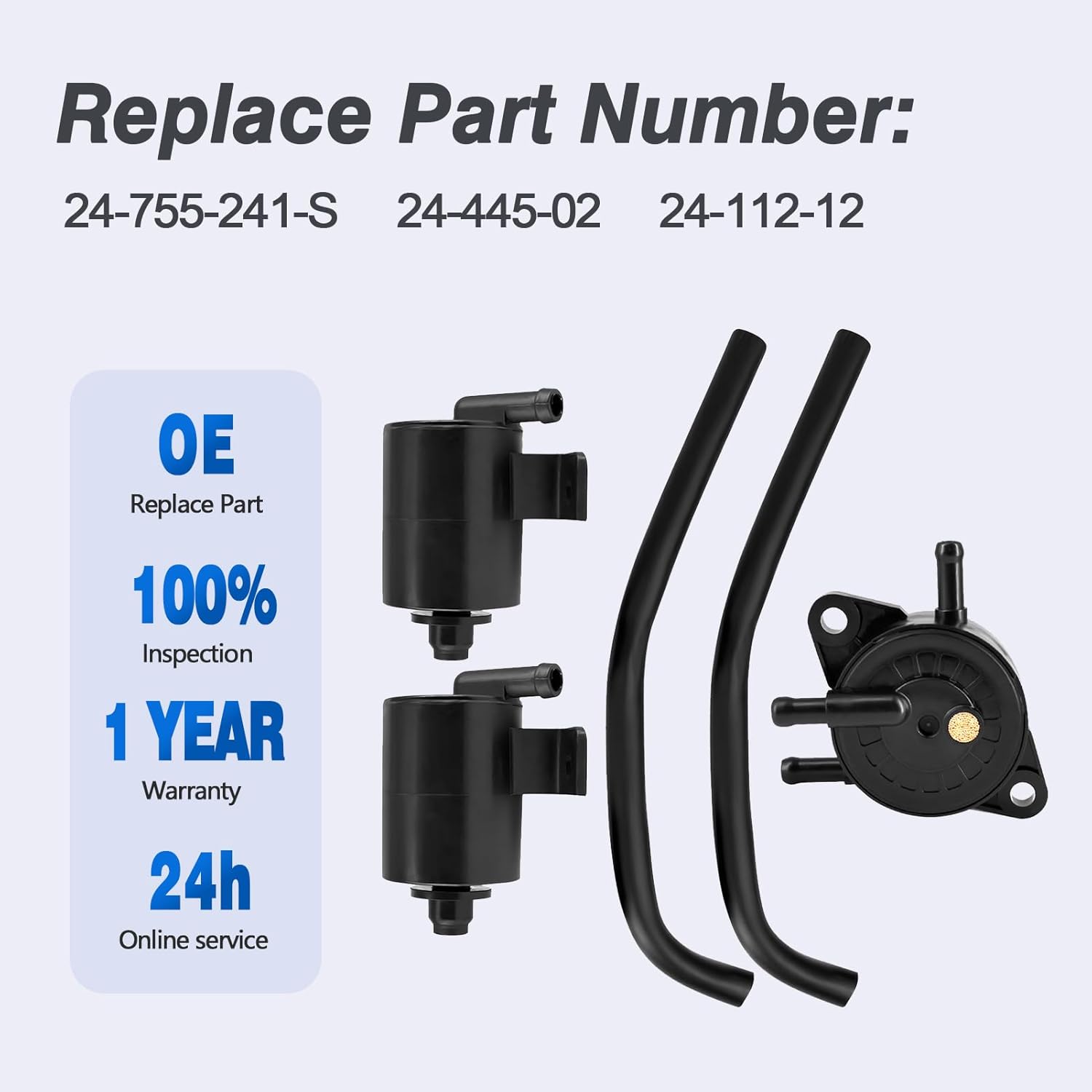 Breather Separator Kit Fits for Kohler CV23 CV620 CV640 CV680 CV682 CV724 Fits John Deere Cub Cadet Toro Exmark Scag Husqvarna Craftsman Lawn Mower Walk Behind Replace 24-445-02 24-112-12