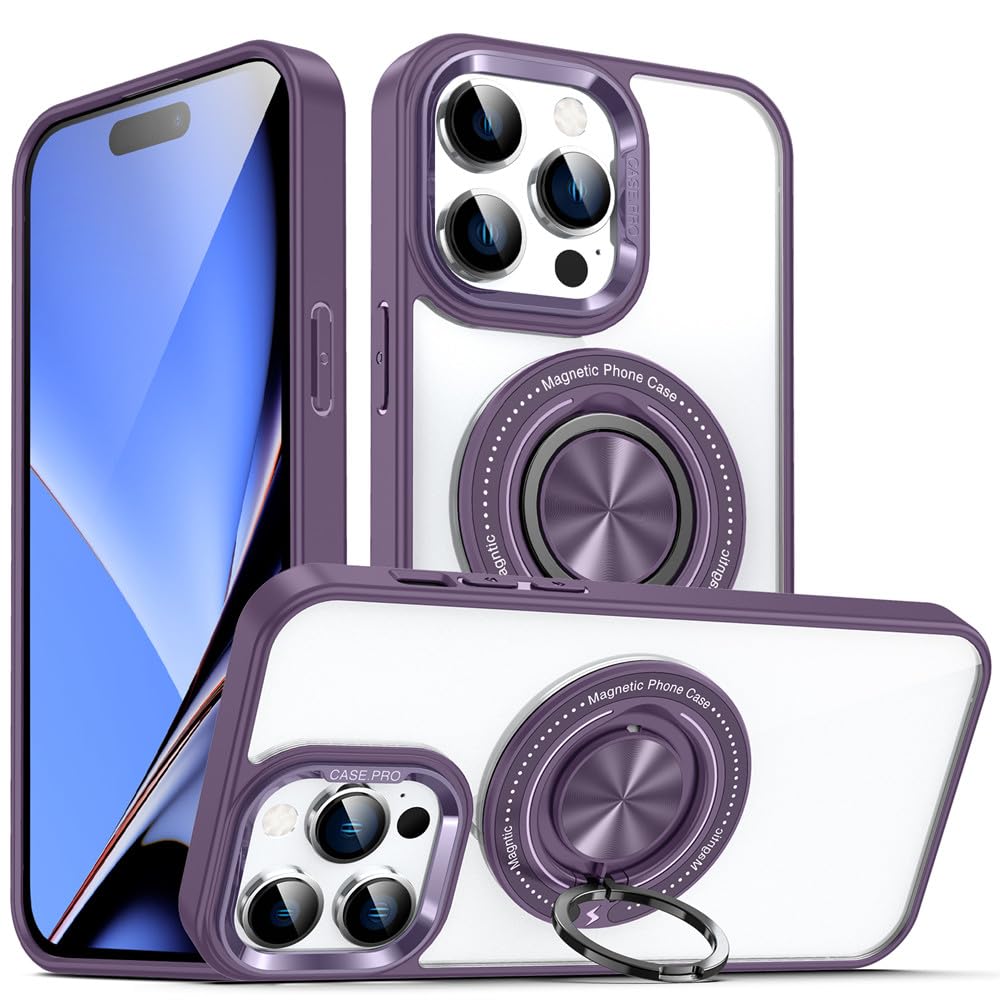 Étui en acrylique transparent violet profond de haute précision pour iPhone - 8