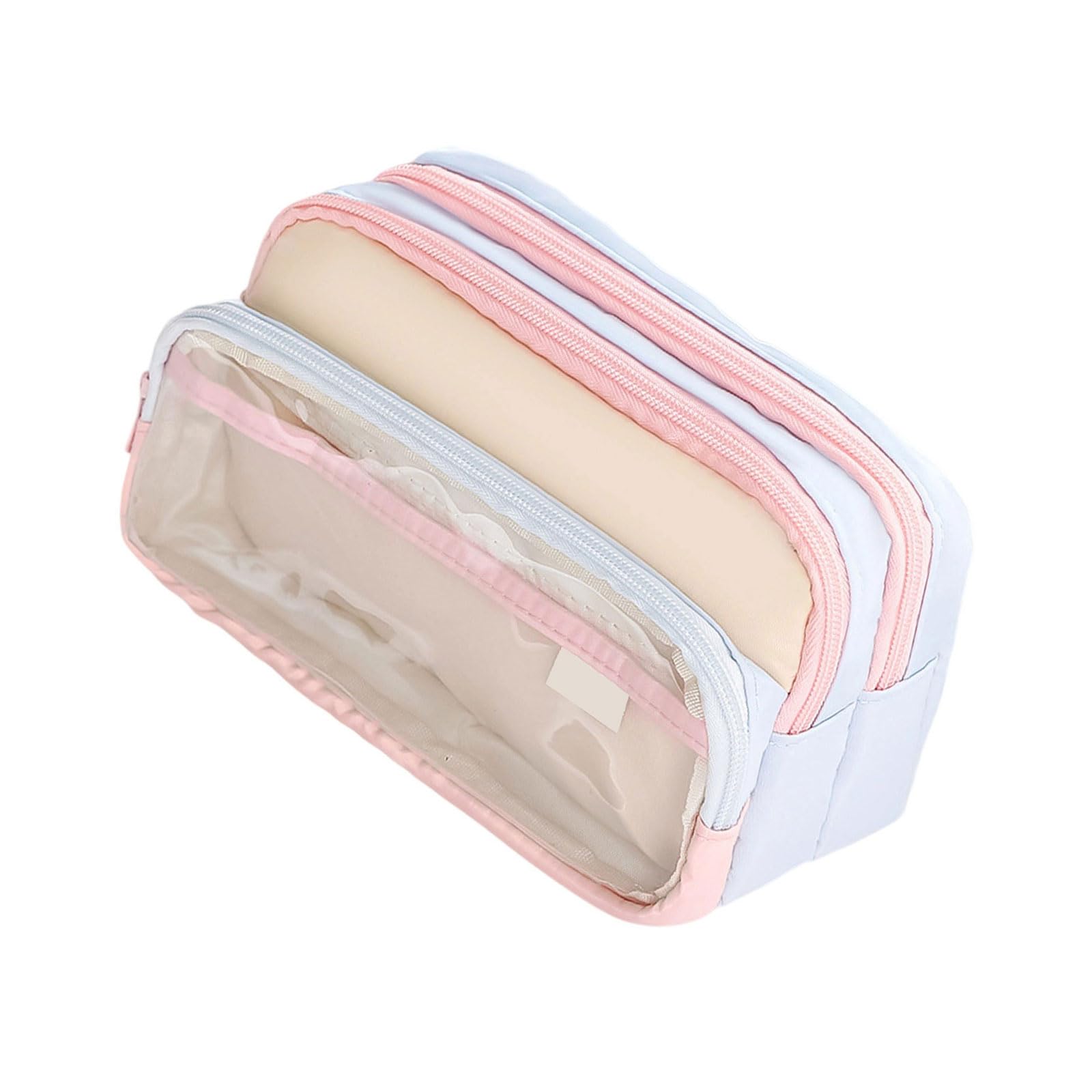 Buxuaaaa Women's D Large Capacity Pencil Bag Japanese Styles Pencils Case Clear Pen Case School Supplies Pencil