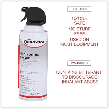 منظف منفضة هواء مضغوط من Innovera ، 10 Oz Can ، 8 / Pack
