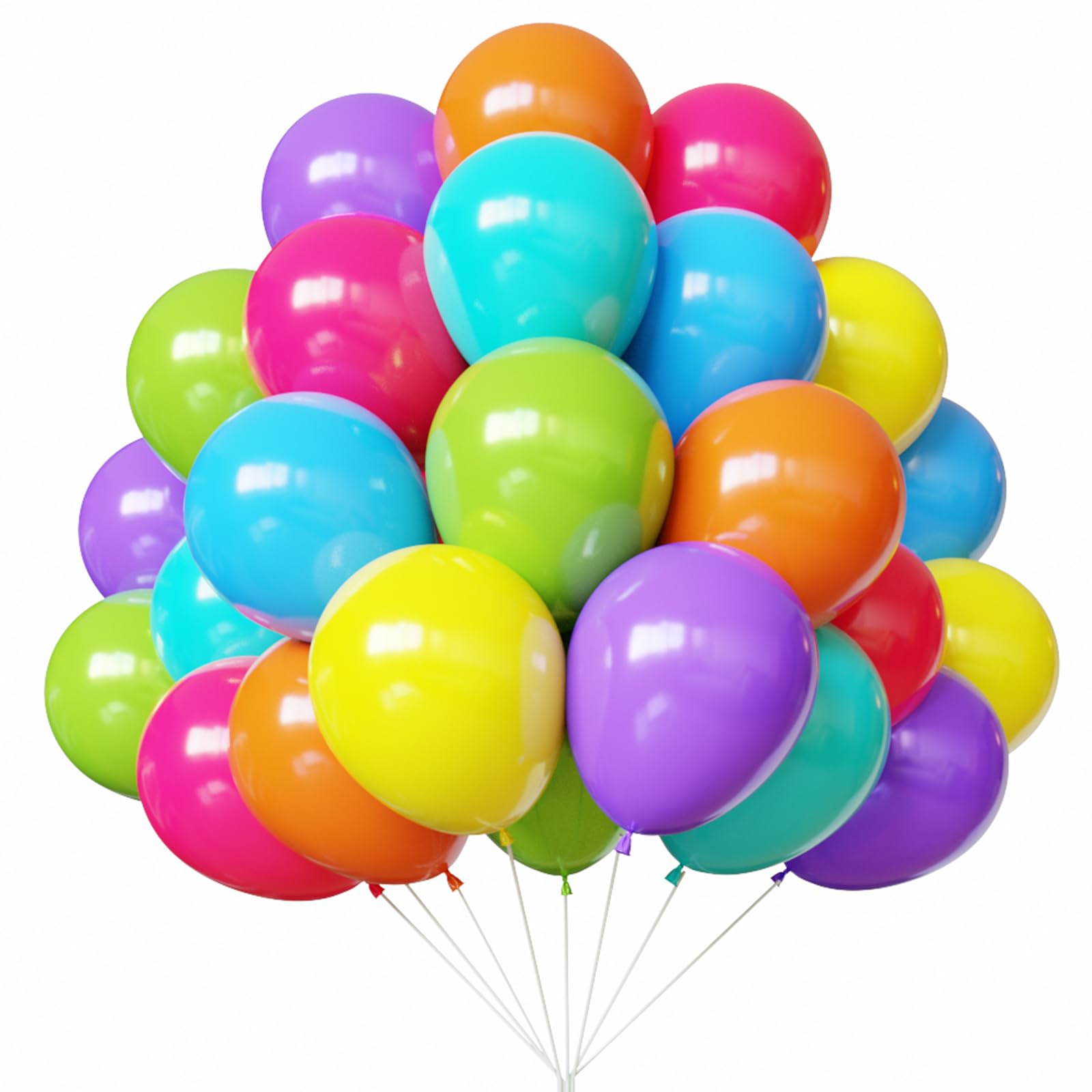 YMSZ Rainbow Balloons, 67pcs 12 Inch Colorful Party Balloons for Birthday, Baby Shower, Engagement, Wedding Party Decorations