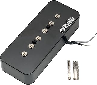 Wilkinson M Series Alnico 5 P90 Soapbar Bridge Pickup for Les Paul/SG Electric Guitar, Black