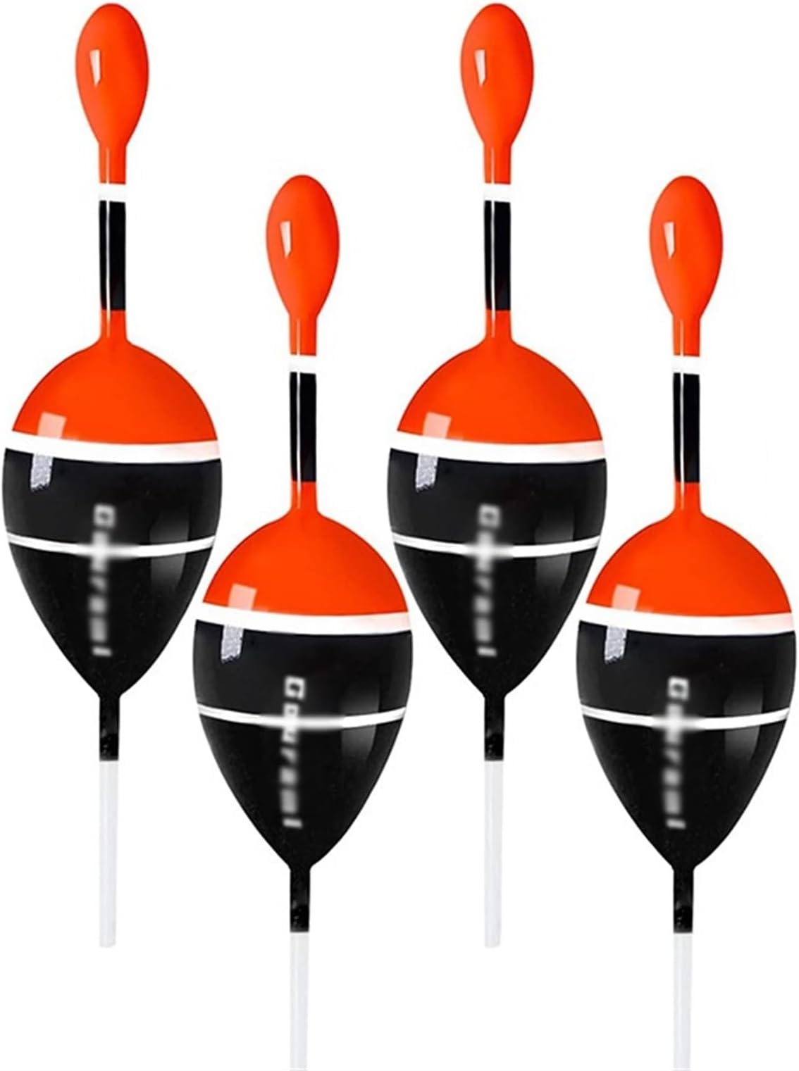 THE WHITE SHOP 4pcs,5g or 15g,Fishing Bobbers Slip Bobbers for Fishing Floats Bobbers for Fishing Balsa Bobbers for Steelhead Fish Float Rigs Freshwater Saltwater Floatage. (Color : Black, Size : 5g