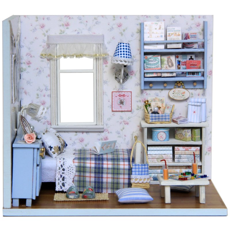 CUTEROOM DIY Miniature Dollhouse Kit with Furniture-Sunshine Abounds — image 1