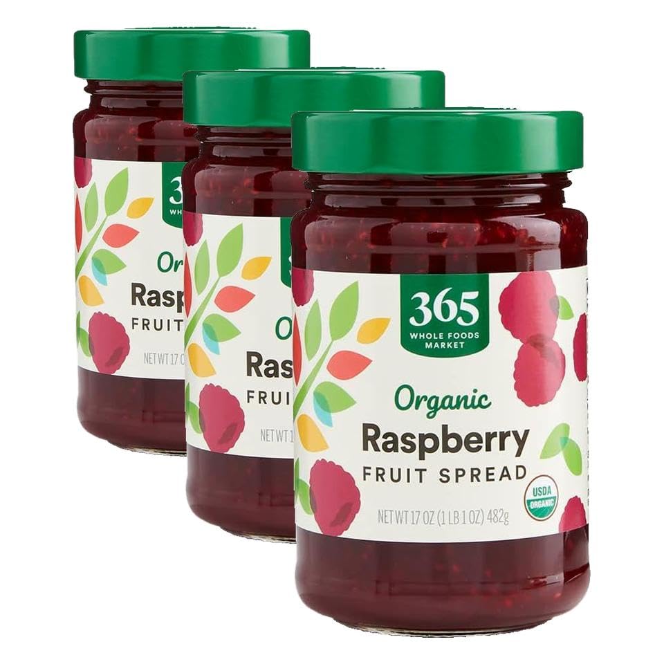 365 by Whole Foods Market, Organic Raspberry Fruit Spread, 17 Ounce (Pack of 3) image 5