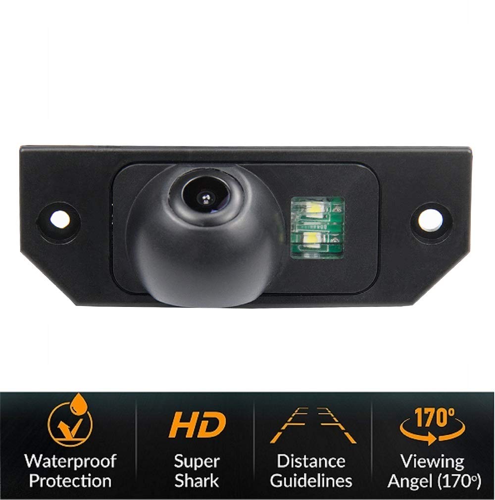 Reversing Camera Integrated in Number Plate Light License Rear View