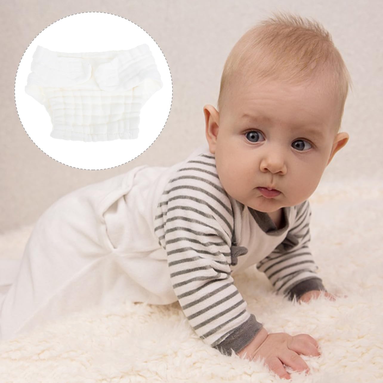 5pcs Newborn Diapers New Born Cloth Diapers for Baby Washable Soft Reusable