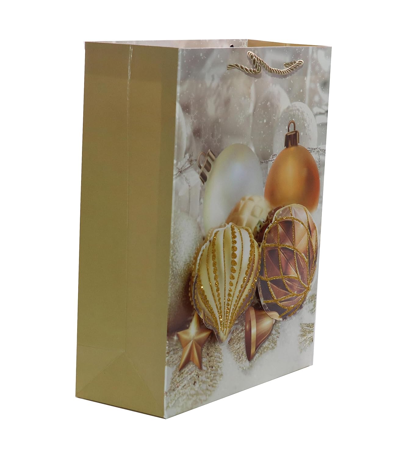 NESTIC 3D Multi Design Merry Christmas Tote Gift Paper Bag for Christmas Snack Clothing Present Box Packaging Xmas Gifts Party Bag (set of 4) 2