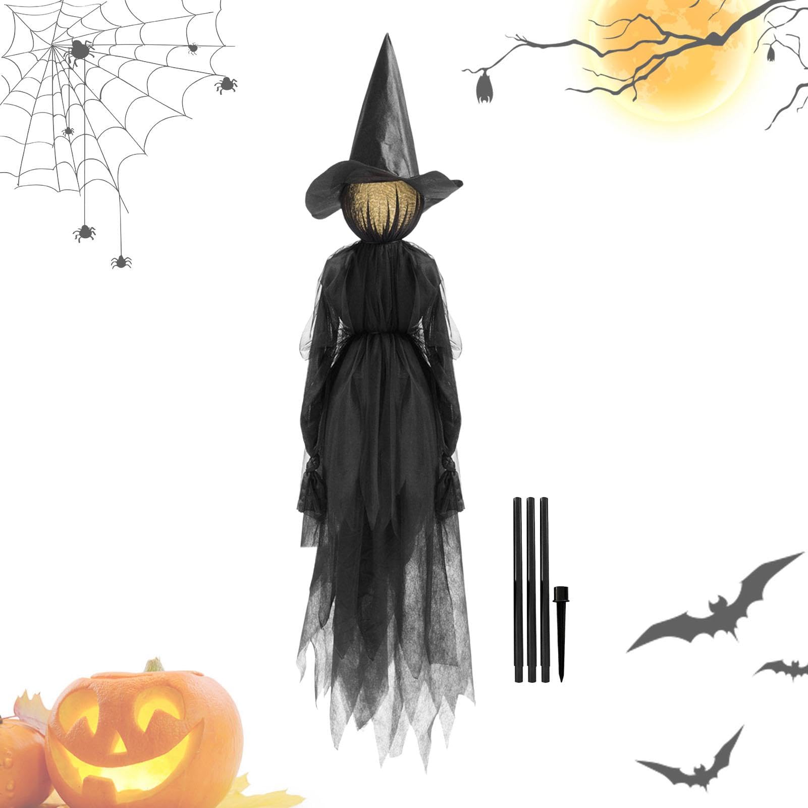 Affichage de sorcière animée pour animer votre soirée et fête d'Halloween en famille