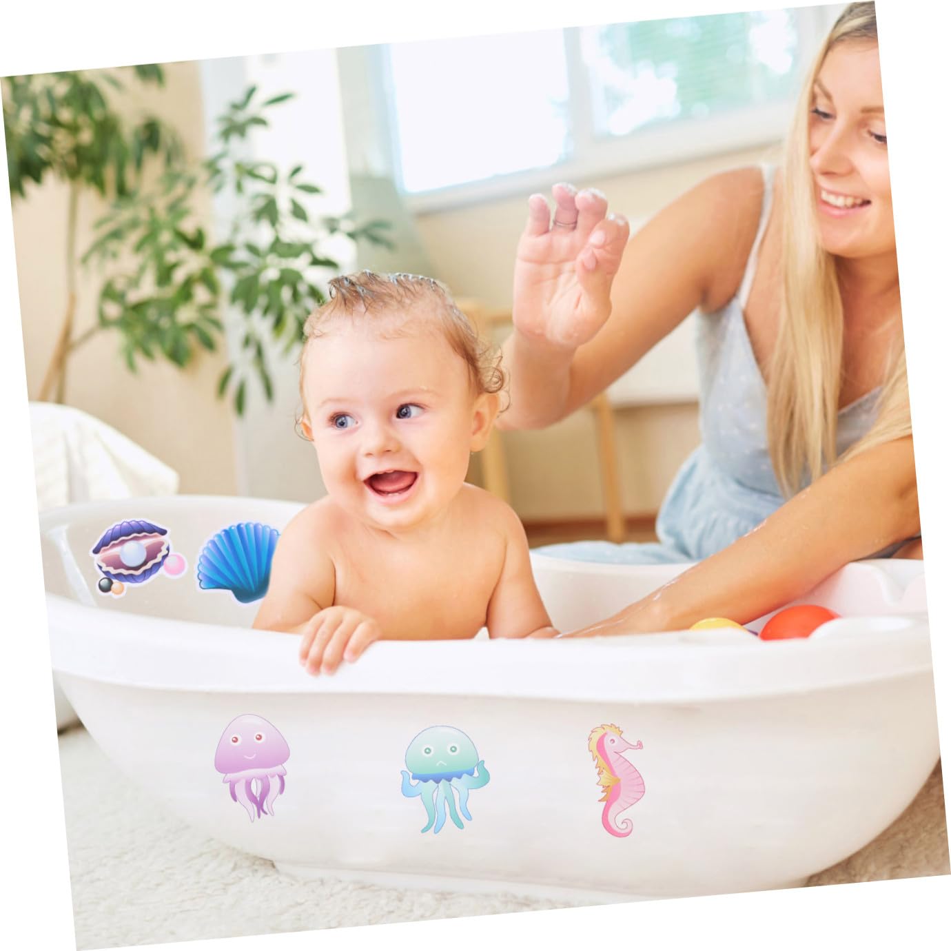 STOBAZA Pegatinas Antideslizantes para Animales Autoadhesivas Y Decorativas para Bañeras Y Duchas Y Práctico para Cocinas Y Baños 10 Piezas X 4