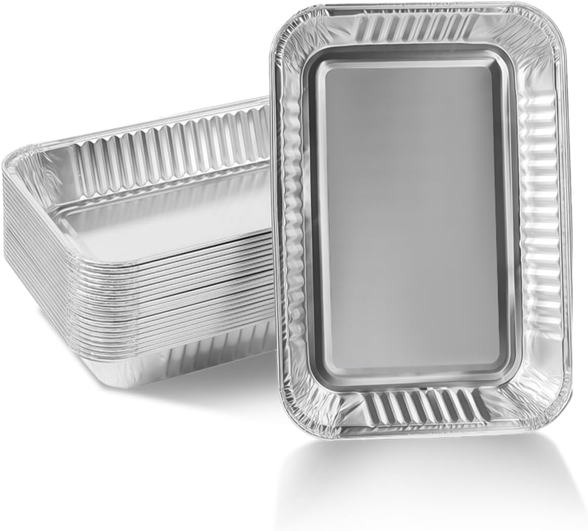 Drip Pans for Ninja OG700 Series Woodfire Grill, Grease Tray Liners Compatible with OG701 & OG751 Series, 8.66" x 6", 20Pcs