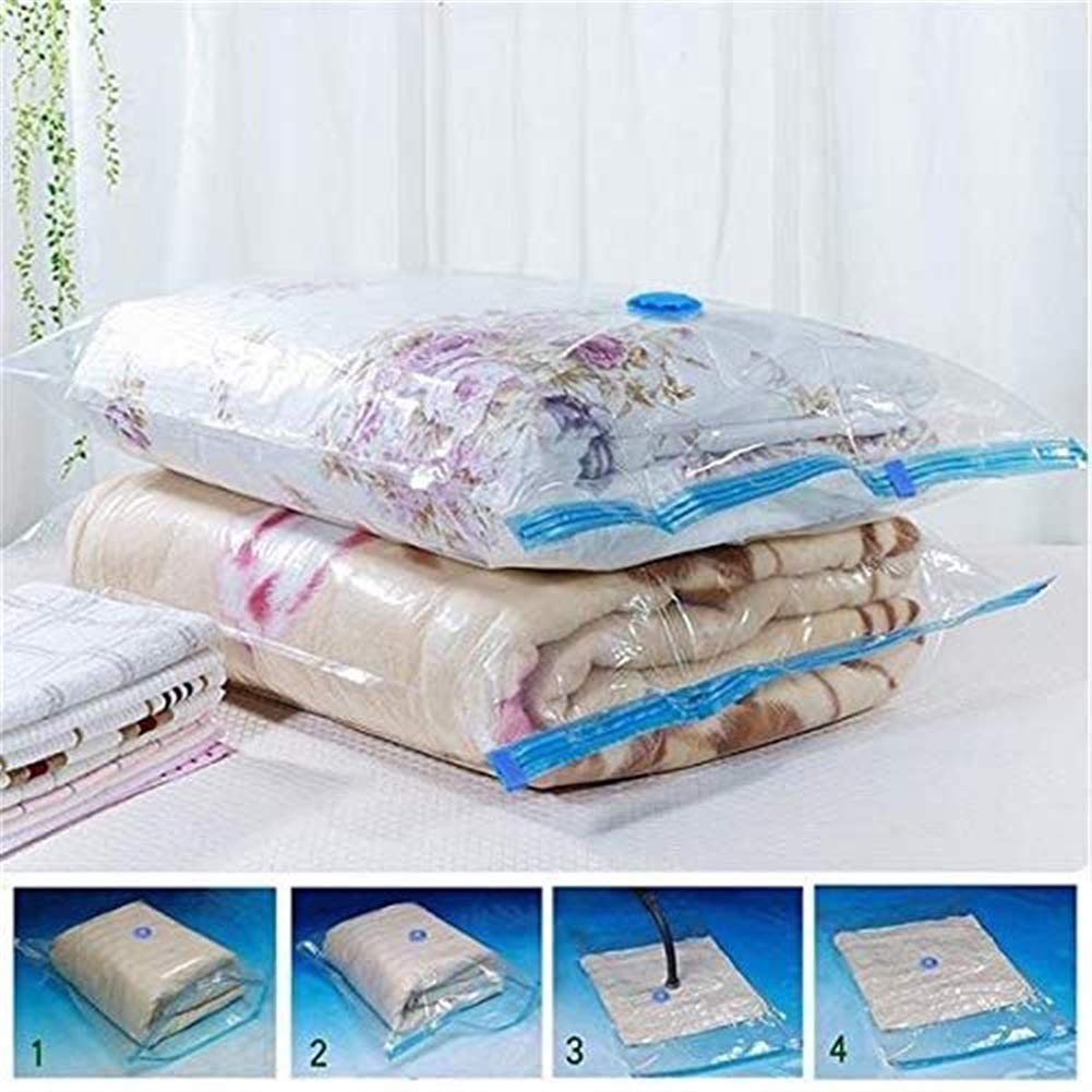 Vakuumbeutel mit Handpumpe 10 Stück Aufbewahrungsbeutel Reise Vakuumbeutel Kleiderbeutel Platzersparend Vakuumier Beutel für Kleidung und Aufbewahrung Reise (Color : 80 * 120CM)