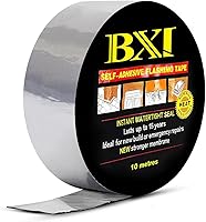 Vista 7 de BXI Cinta Membrana de Rollo Intermitente, 6 pulgadas X 32 pies Cinta de Sellado de Parche Impermeable Gruesa, Asfalto Engomado Modificado SBS