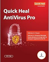Quick Heal Antivirus Pro Latest Version - 1 PC, 1 Year (Email Delivery in 2 Hours- No CD) (Pack of 2)