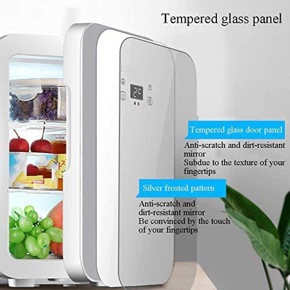 ZLM Frigorifero per Auto Mini Frigorifero Frigorifero 12L Mini frigo Frigorifero e riscaldatore, Sistema termoelettrico Alimentato CA/CC Dispositivo di Raffreddamento e riscaldatore