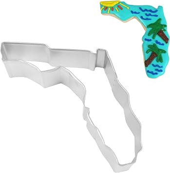 R&M Florida State Cookie Cutter in Durable, Economical, Tinplated Steel