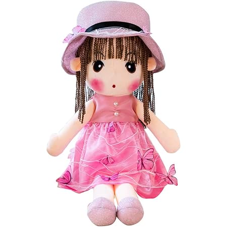 Amazon Misaki かわいい 人形 ぬいぐるみ 女の子 お花 蝶々ドレス 帽子 お姫様 ぬいぐるみ ドール 抱き枕 子供 学生 プレゼント ぬいぐるみ おもちゃ