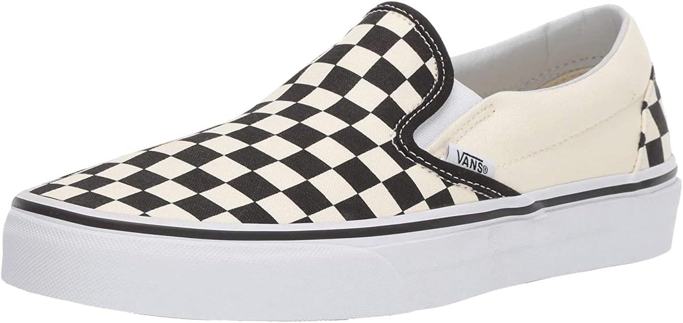 Vans Unisex The Shoe That Started It All. The Iconic Classic Slip-on Keeps It Simp Sneaker 5 Black/White/Checkerboard