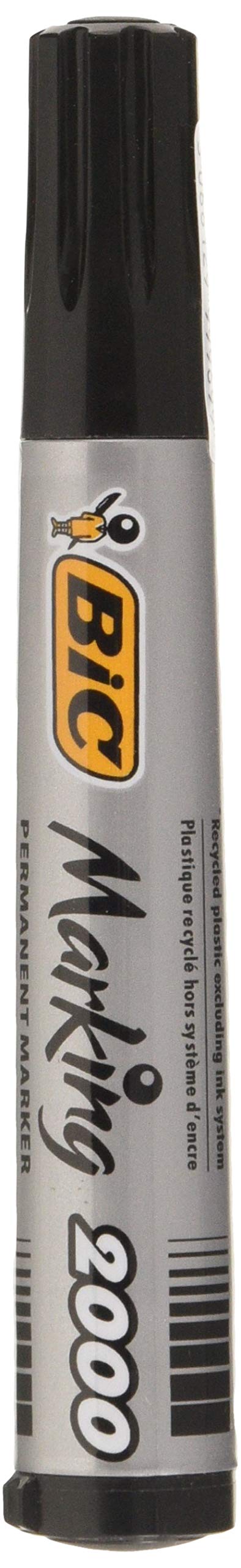 BIC Marking 2000 ECOlutions Permanent Bullet Tip Markers - Black, (Pack of 1)