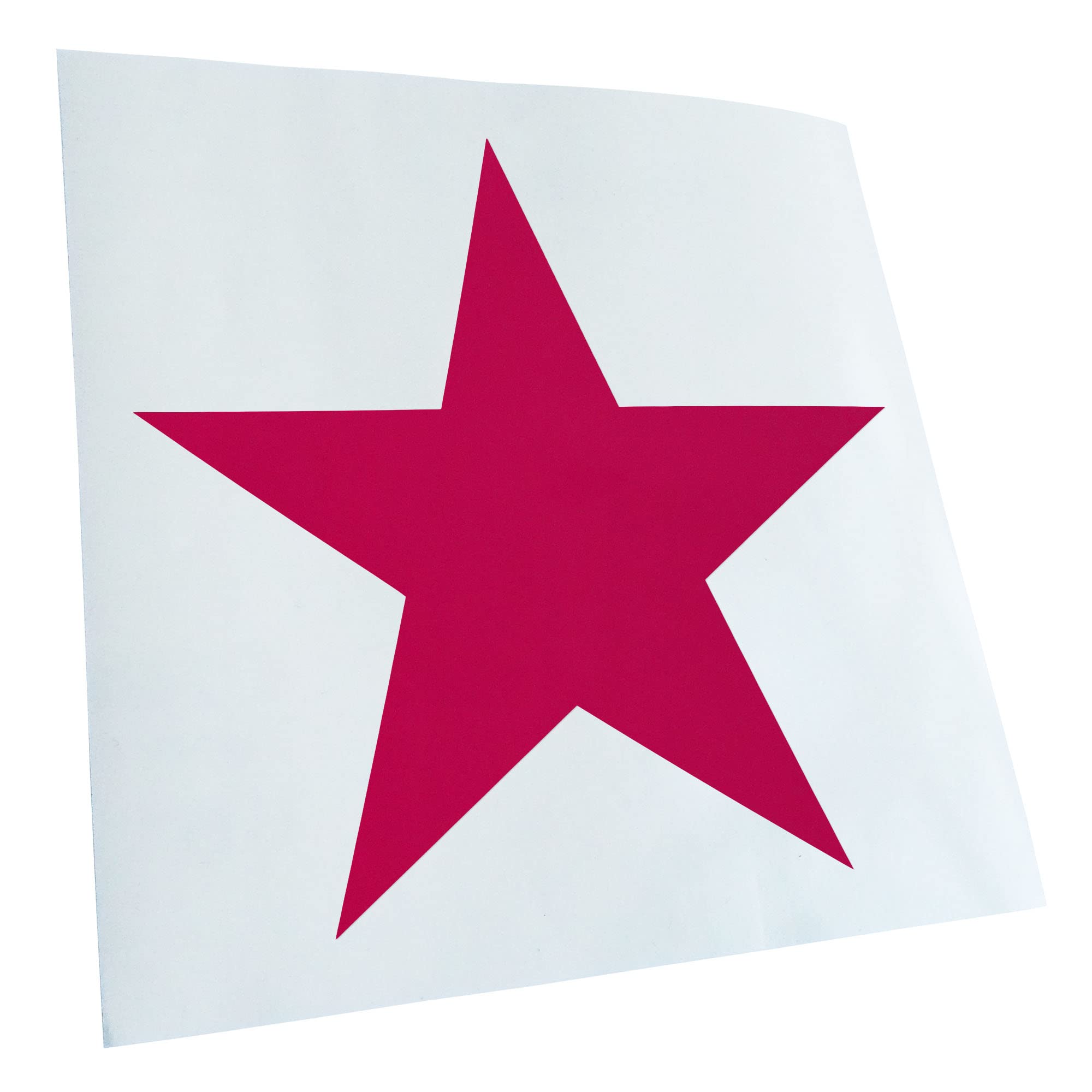 Kiwistar Star Symbol Star 10 x 10 cm in 15 Neon Colours + Chrome Sticker