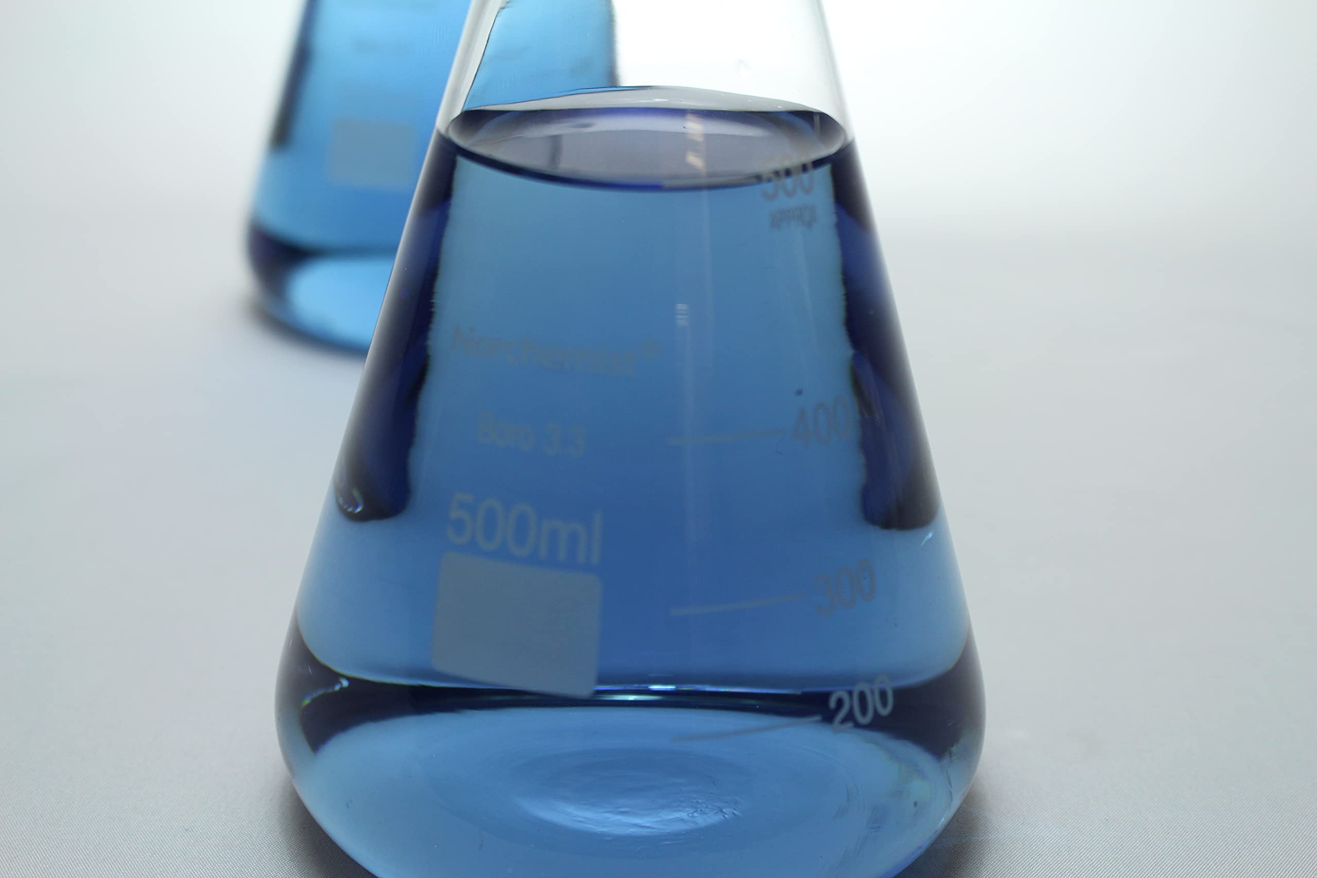 5pcs 500ml Erlenmeyer Glass Bottle Laboratory Borosilicate Glassware Capacity Bottle Conical Flask Transparent Glass Flask - View #5