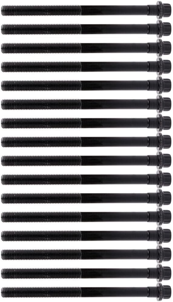 ES72205 Engine Cylinder Head Bolt Set Replacement for Hyundai for Santa Fe Base 2.7L Sport Utility 2005 for Hyundai for Sonata GLS 2.7L Sedan 2002-2005