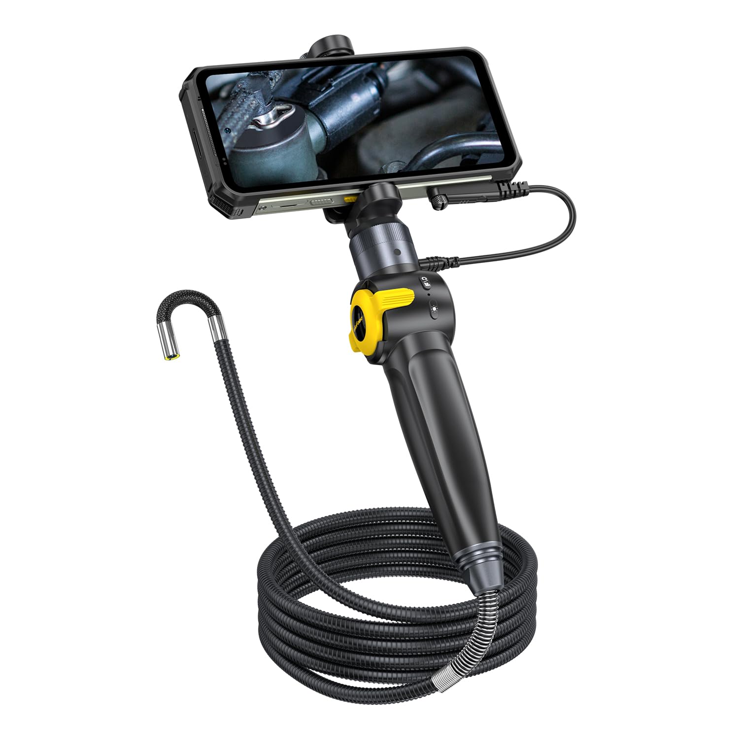 Ulefone uSmart E03 Endoscopia Bidireccional 180°Apto para Ulefone Armor 34 Pro+/34 Pro/34/33/33 Pro/30/30 Pro/29 Ultra/29 Pro/28 Pro/28 Ultra/27T/27T Pro/27/27P/26 Ultra/21/19T/18/18T/RugKing