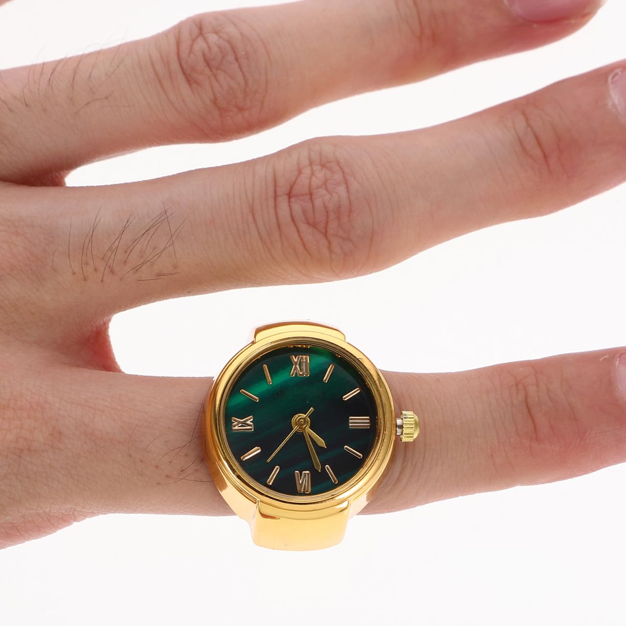 Mikikit 3 anillos de dedo para decoración de relojes, anillos de dedo para reloj
