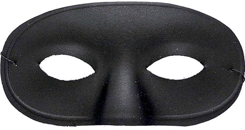 Forum Novelties - Disfraz de máscara veneciana de dominó para máscaras color negro