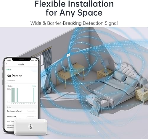 Miniatura 3 de LinknLink Sensor de movimiento de radar Wi-Fi Emotion  Detección de presencia humana en tiempo real, compatible con casa inteligente, compatible con