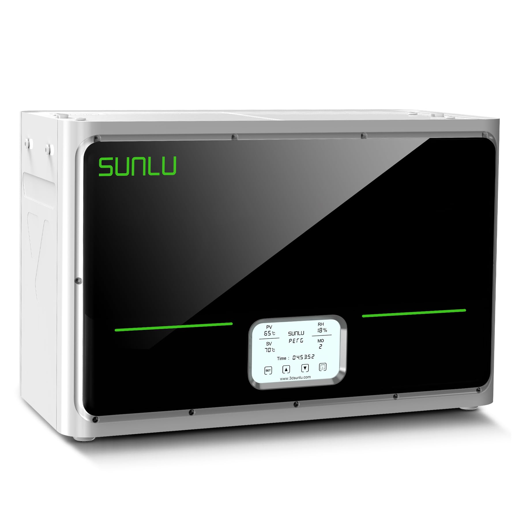 SUNLU S4 Filament Trockner für 4 Spulen, bis 70°C für PLA/PETG/TPU/Nylon | 3 Umwälzventilatoren, 350W PTC Heizelement, 4-Spulen Filamenttrockner für Nylon TPU PLA PETG ABS 1.75mm/2.85mm, Schwarz