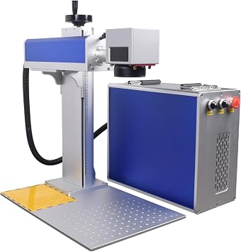 100W JPT MOPA M7 2D Fiber Marking Machine, Laser Engraver for Metal Plastic, 175mm & 300mm Field Lenses, D80 Rotary Axis, for Jewelry Electronics Medical Industrial Parts DIY, CE, 220V