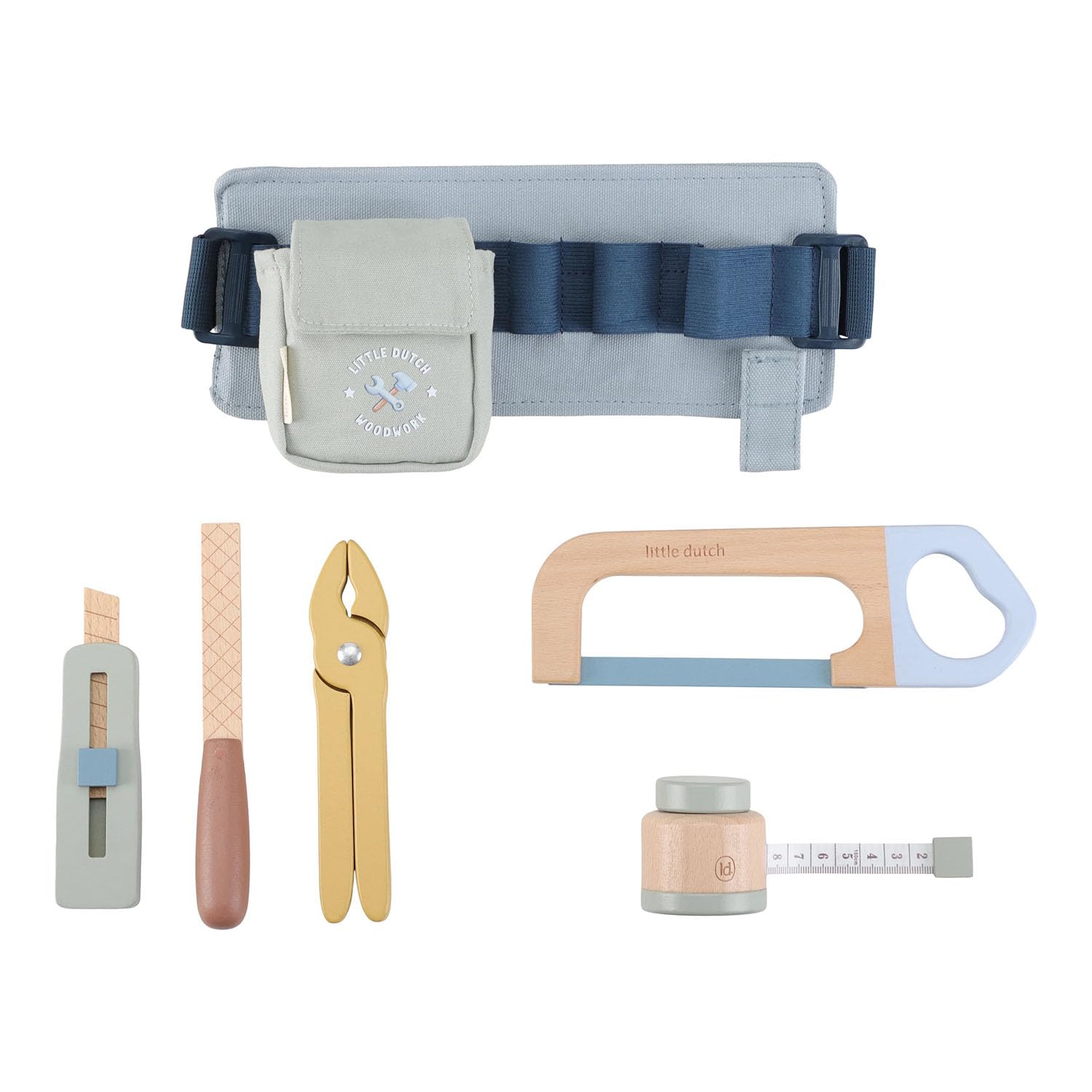 Little Dutch 2543 cintura attrezzi per bambini in legno - blu